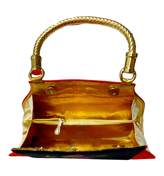 Luxury Paithani Clutch Bag