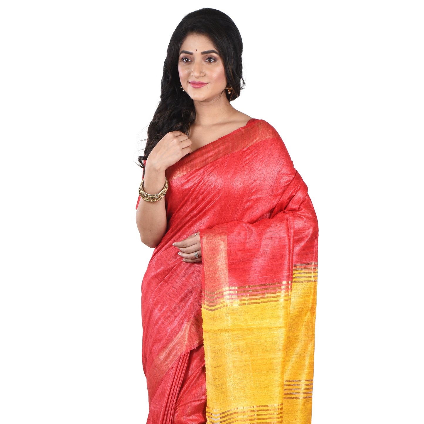 Premium Pure Handloom Silk Cotton Sarees with Blouse Piece For Women & Girls