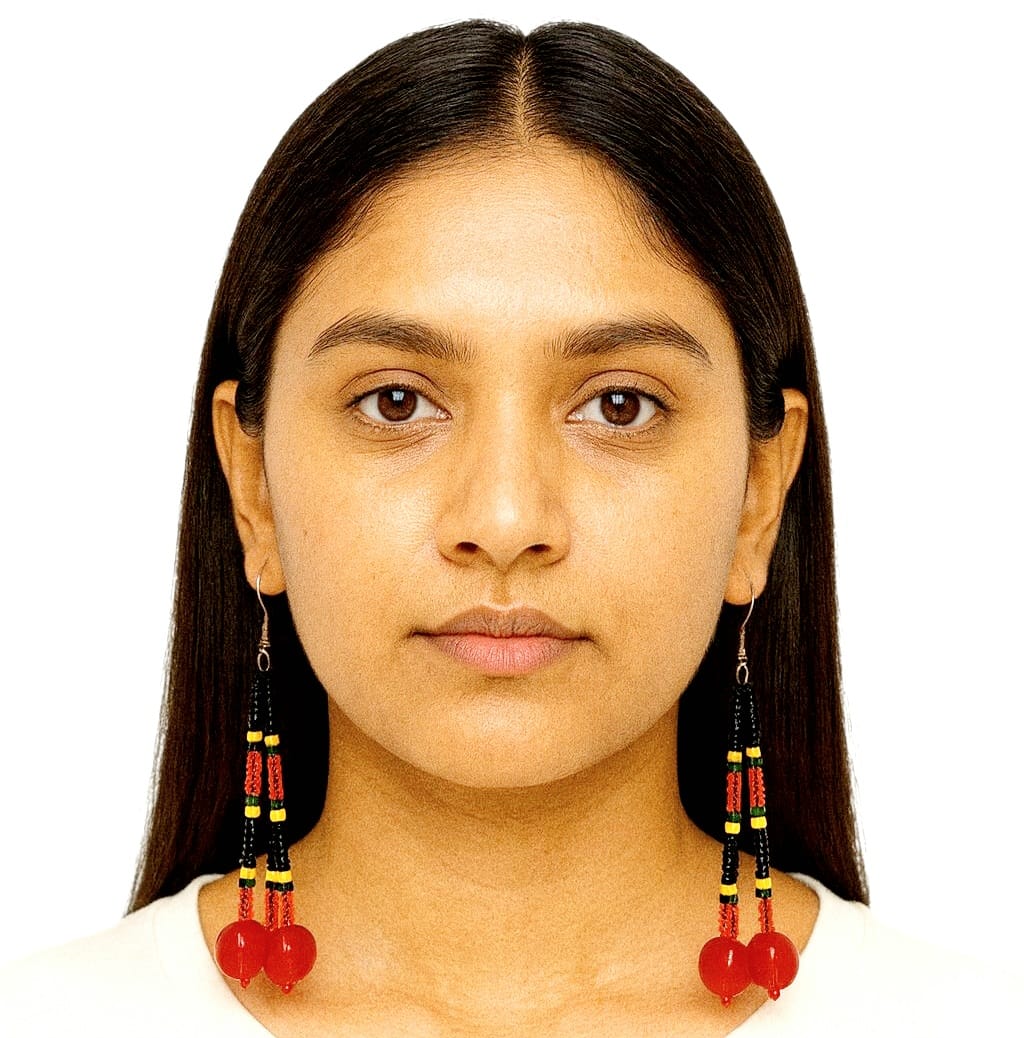 Purely Handmade Glass Beads Earrings