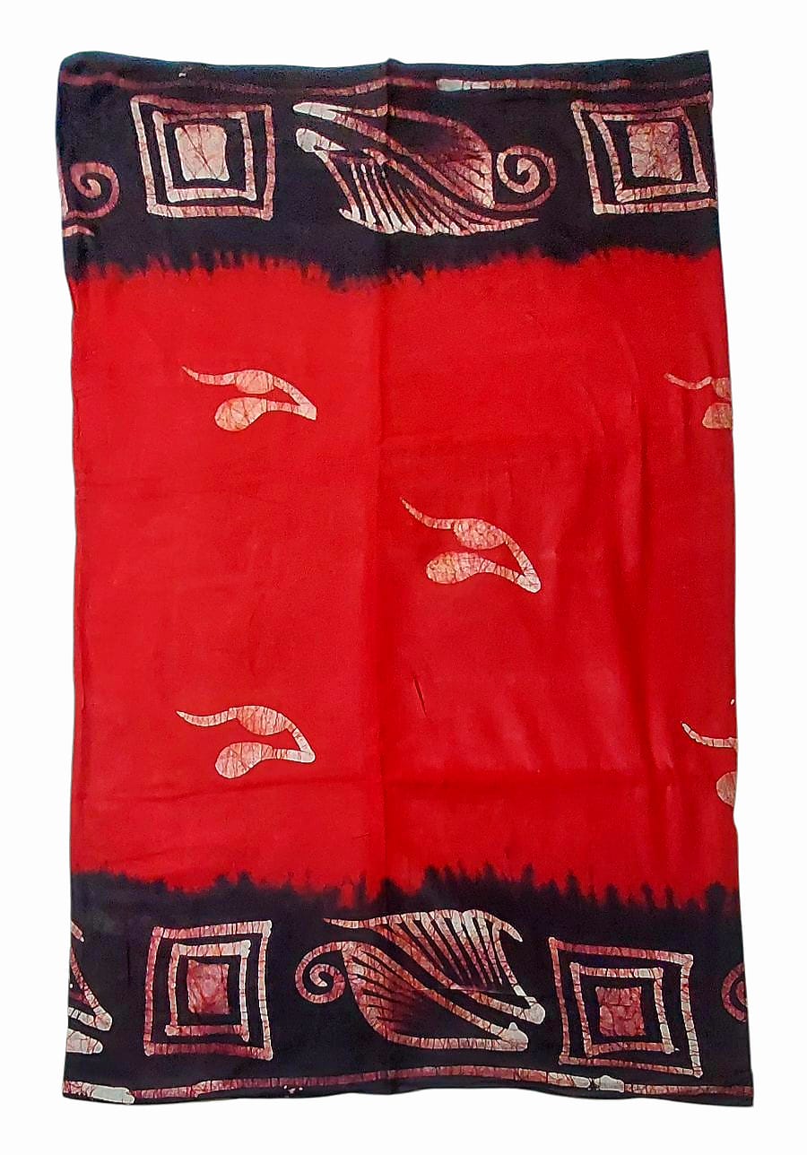 Pure Soft Cotton Batik Block Printed Saree