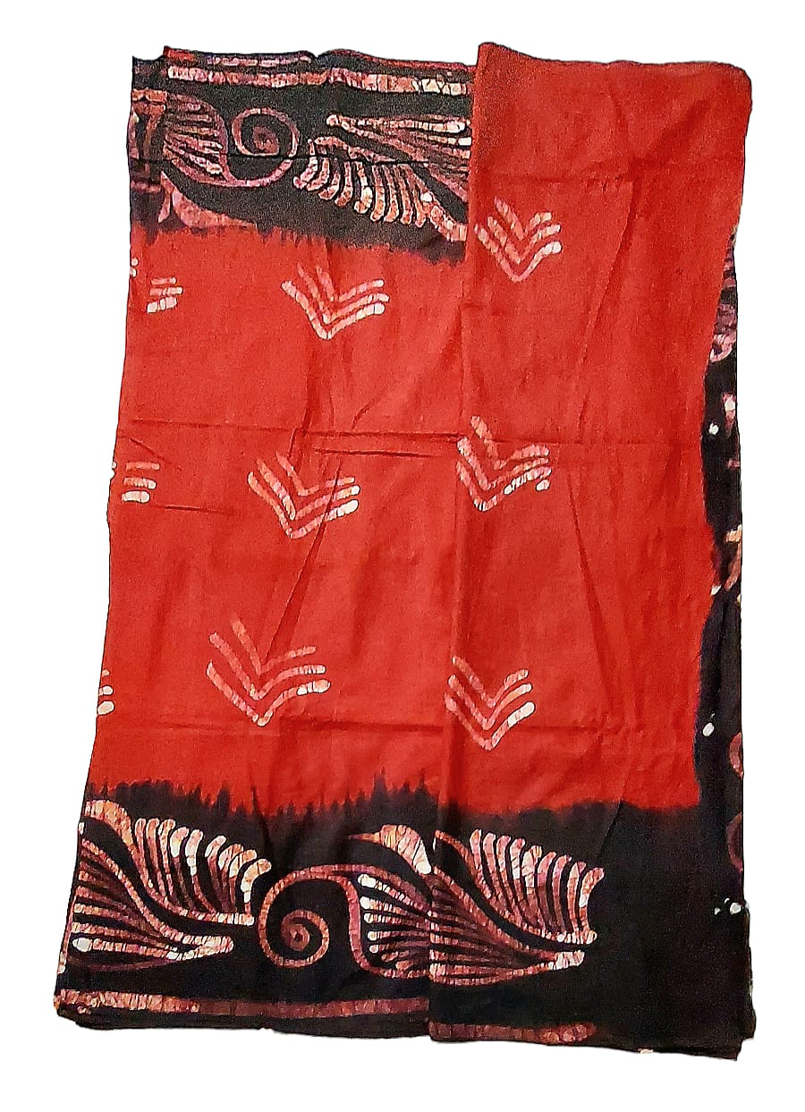Pure Soft Cotton Batik Block Printed Saree