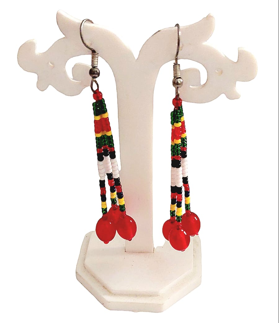 Purely Handmade Glass Beads Earrings
