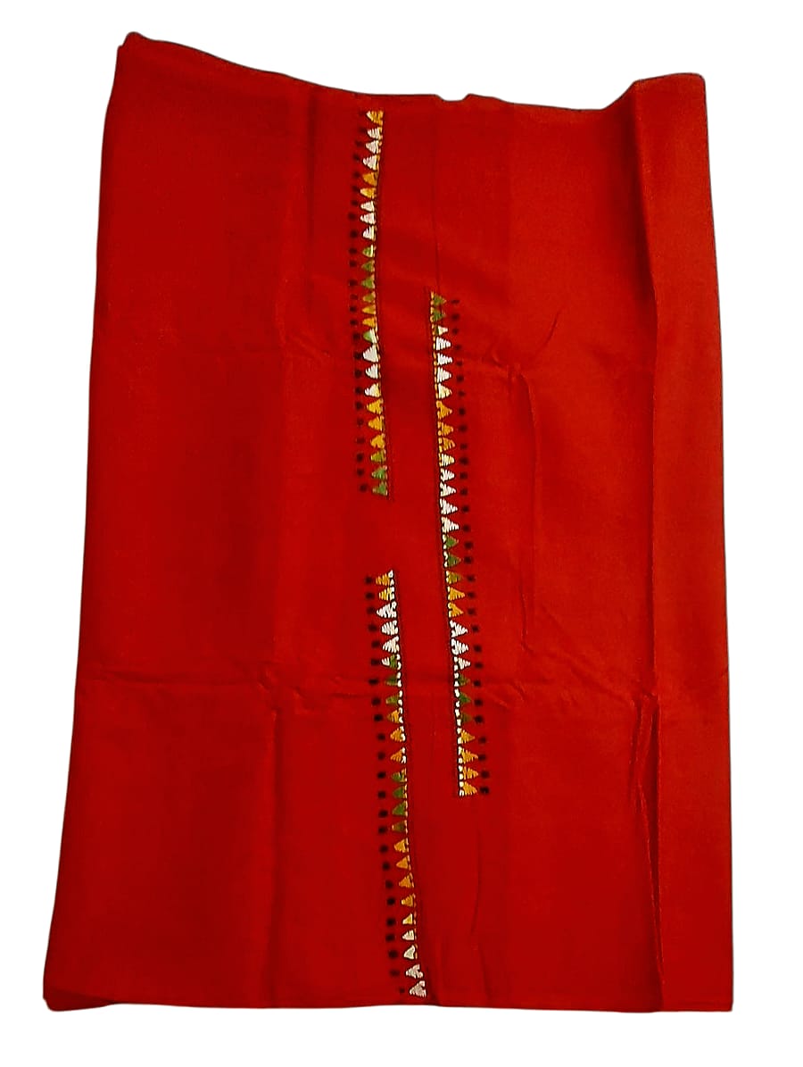 Purely Hand Embroidered Kantha Work Premium Pure Cotton Suit (3) Piece (Unstitched)