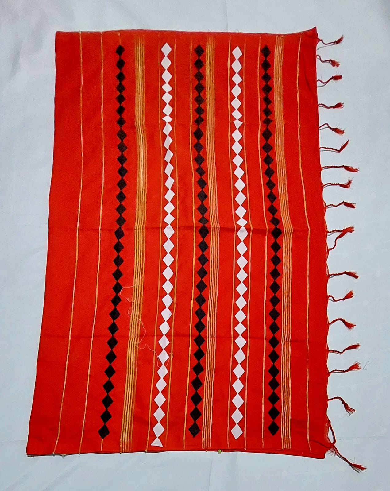 Pure Khadi Cotton Applique Saree