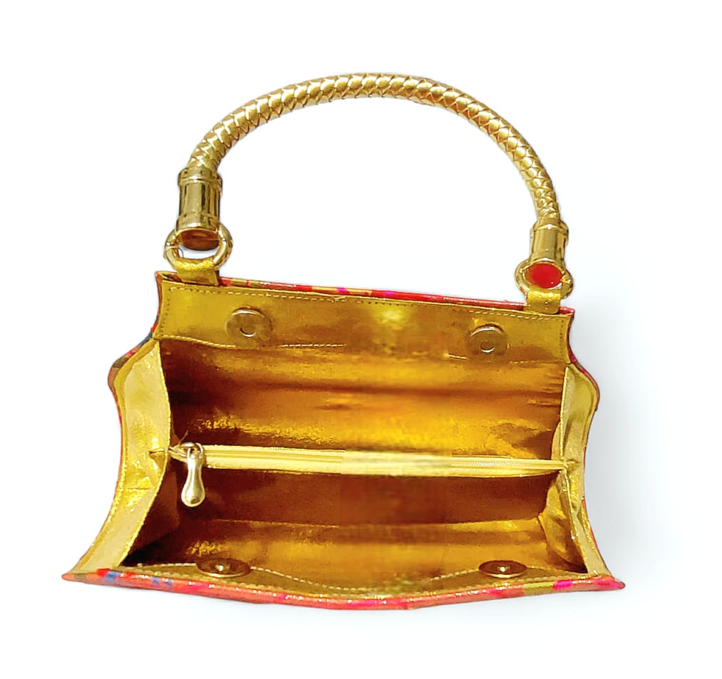 Luxury Paithani Clutch Bag