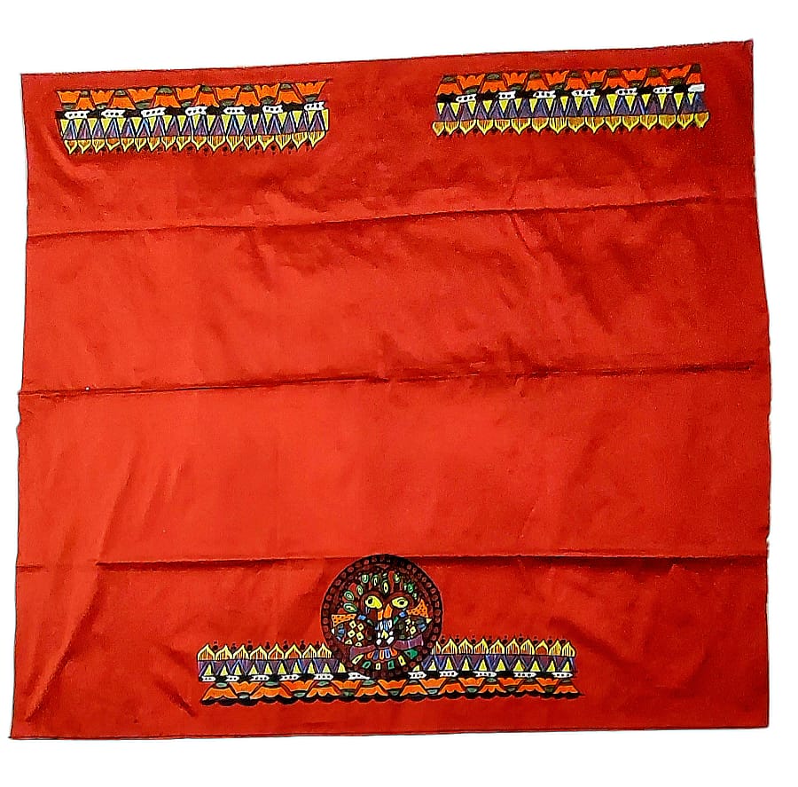 Fash Weave Cotton Silk Madhubani Hand-Painted Blouse Pieces for Women & Girls | Elegant Artisanal Designs Combining Traditional Craftsmanship and Modern Fashion