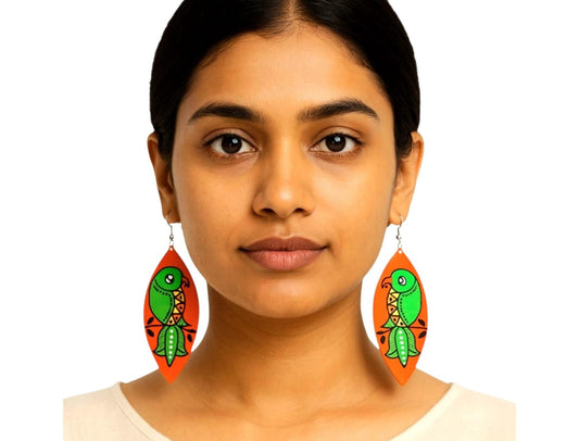 Purely Handmade & Handpainted Clay Earrings