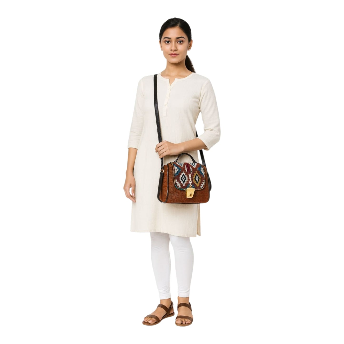 Women's Lightweight Jute Sling Bag