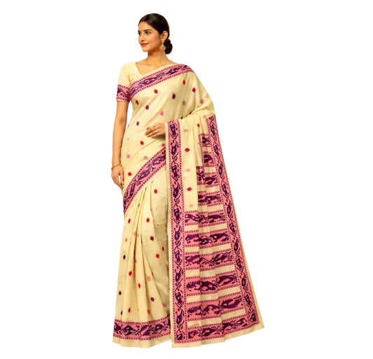 Handloom Eri Silk By Cotton Sarees