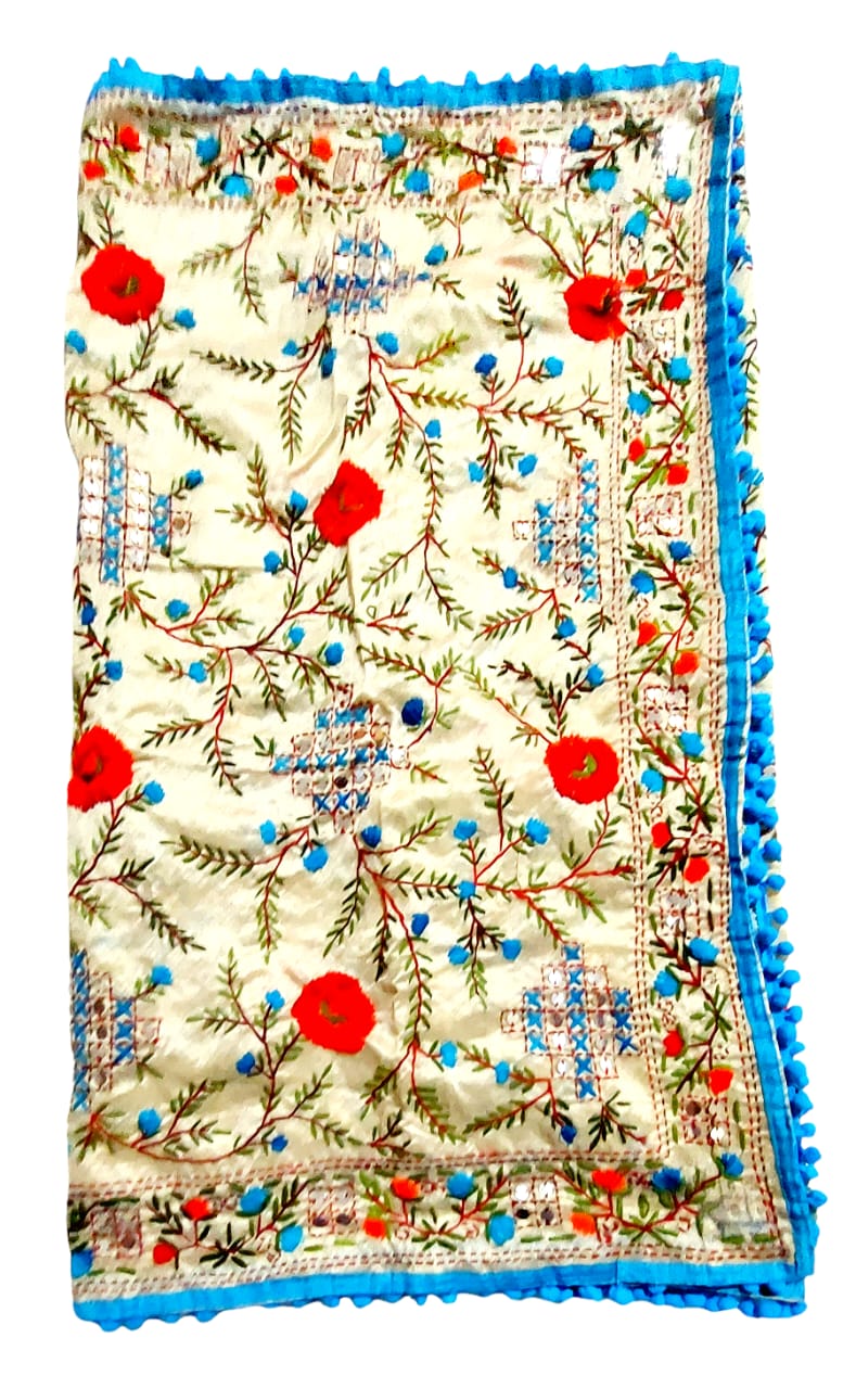 Fashweave Stylish Women's Phulkari Dupatta