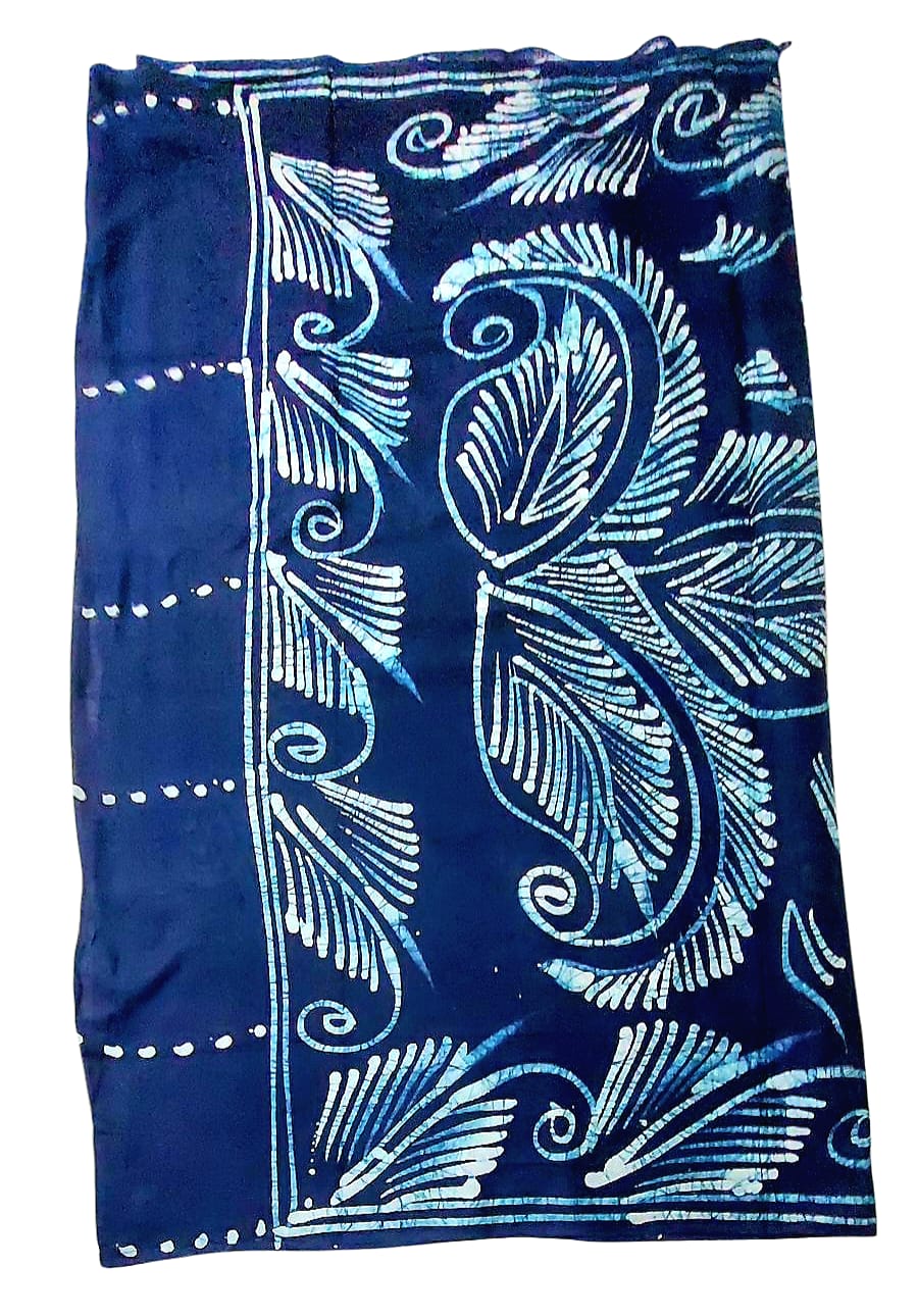 Pure Soft Cotton Batik Block Printed Saree