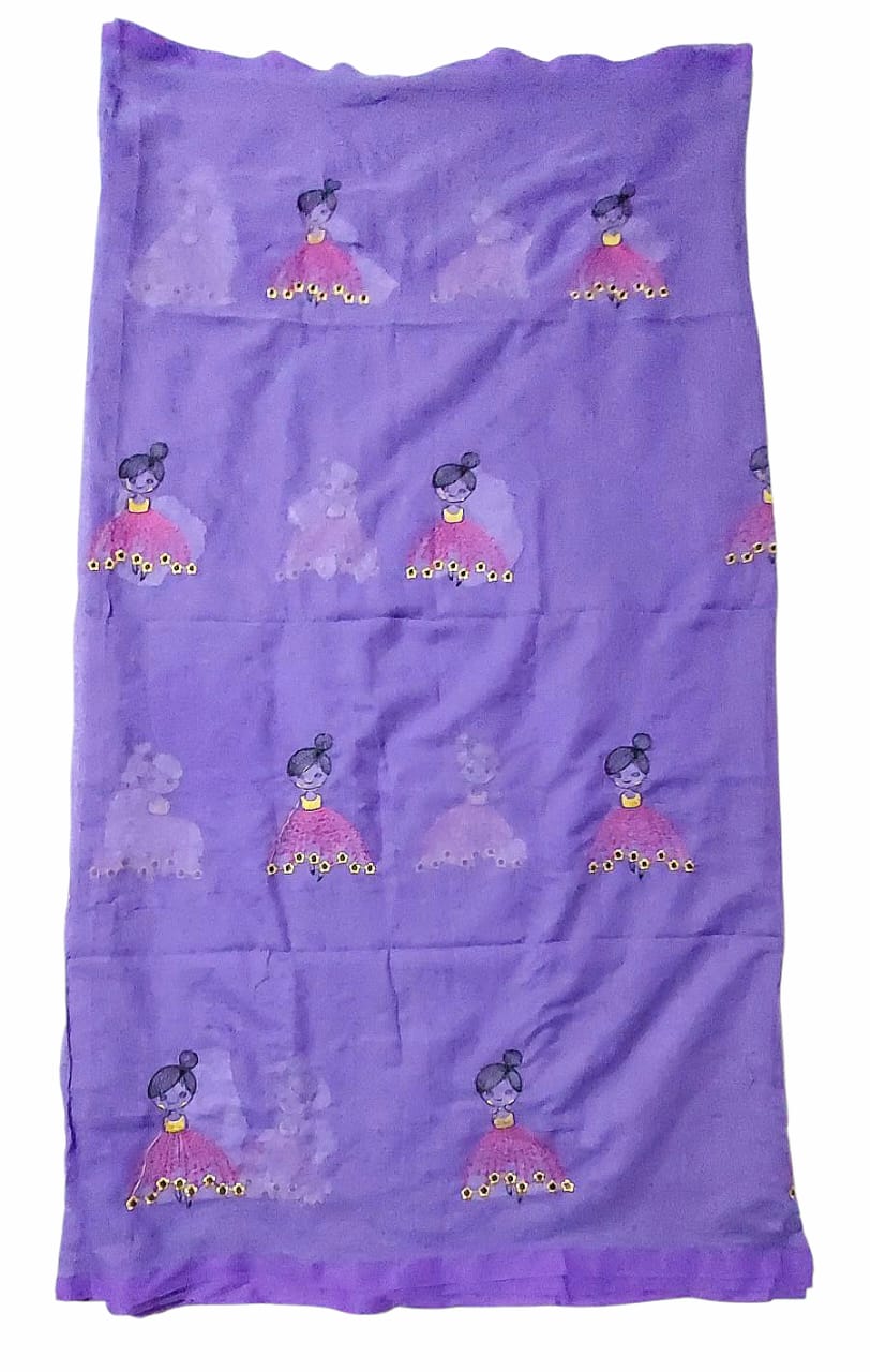 Soft Lightweight Pure Cotton Embroidered Sarees