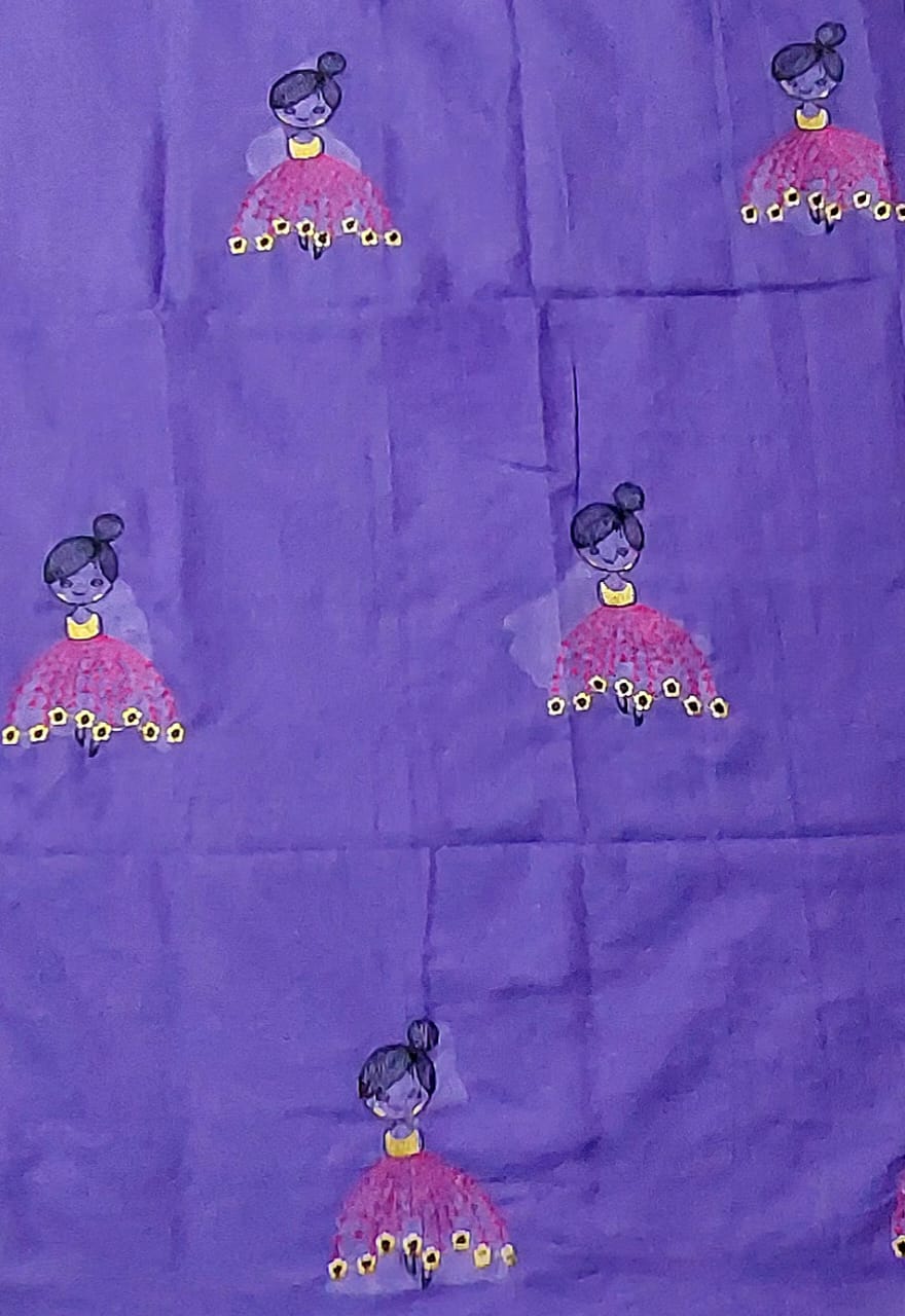 Soft Lightweight Pure Cotton Embroidered Sarees