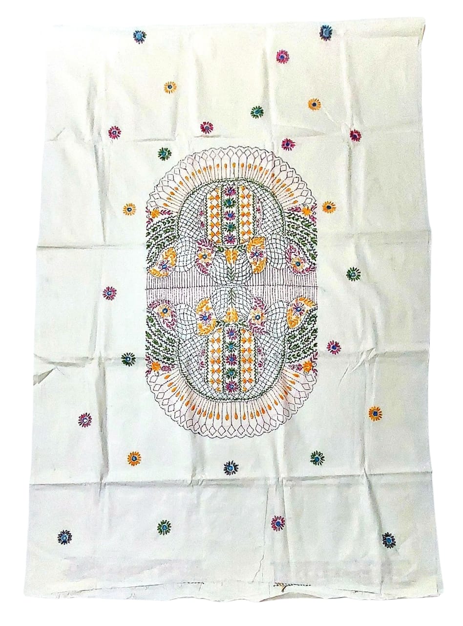Pure Cotton Lambani Hand-Embroidered Kurti Piece