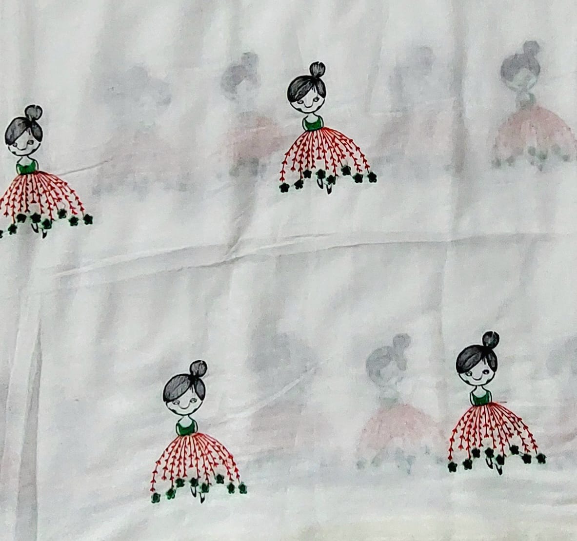 Soft Lightweight Pure Cotton Embroidered Sarees