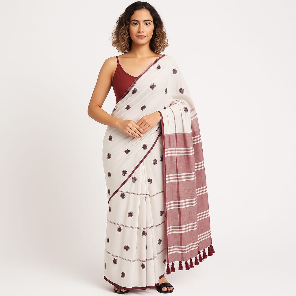 Pure Cotton Soft Lightweight Handloom Saree