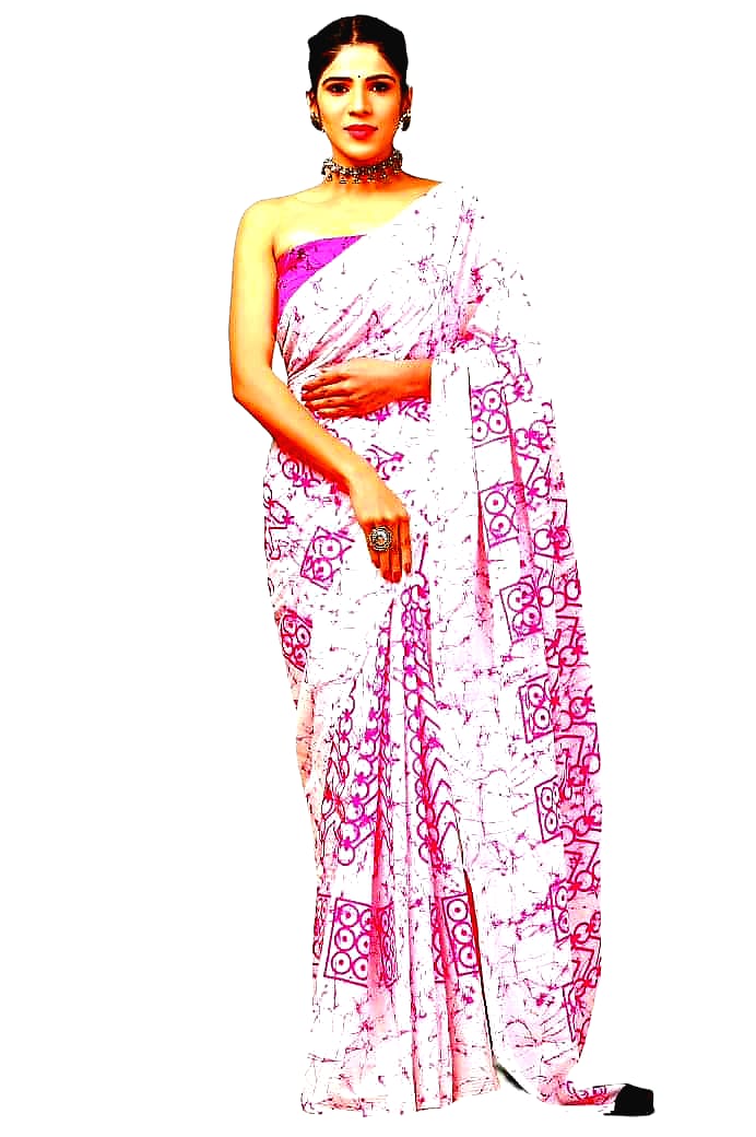 Pure Soft Cotton Hand Block Printed Sarees