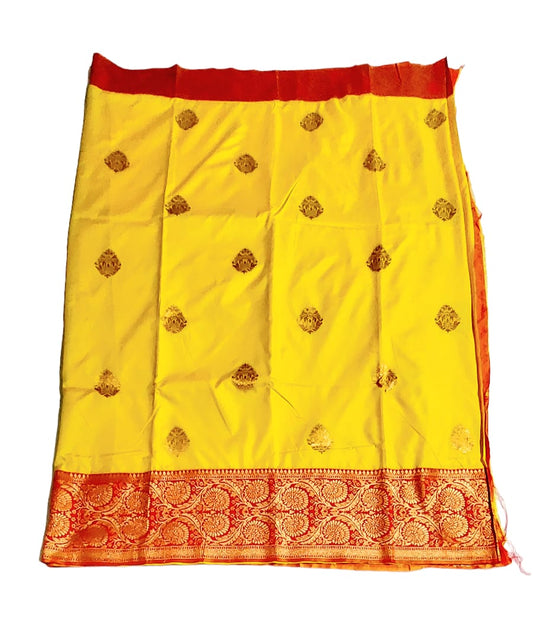 Fashweave Katan Silk Saree with Blouse Piece for Women