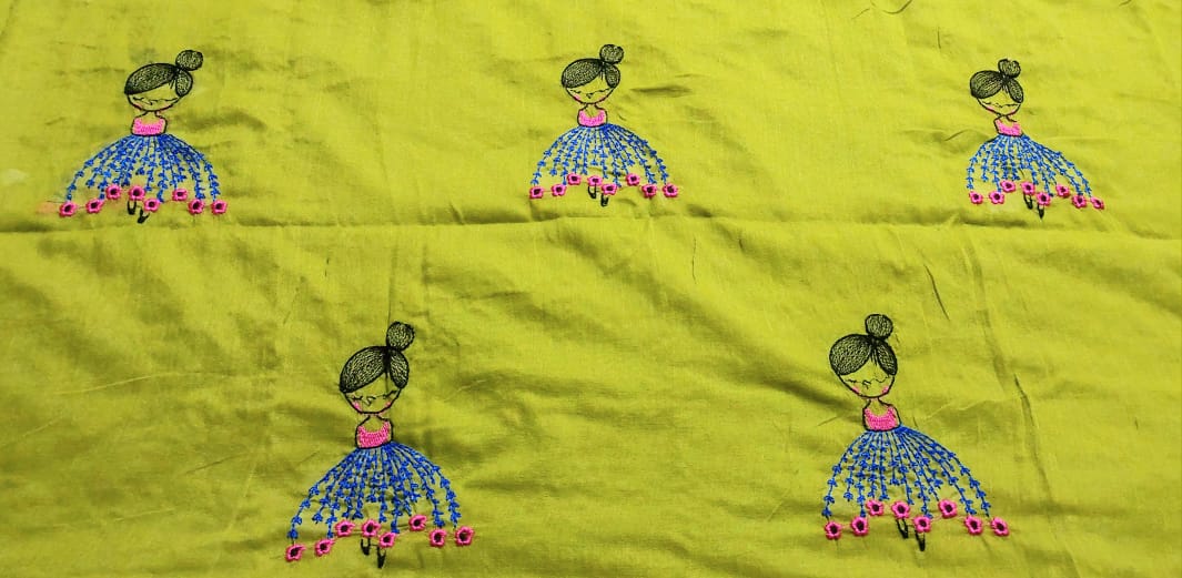 Soft Lightweight Pure Cotton Embroidered Sarees