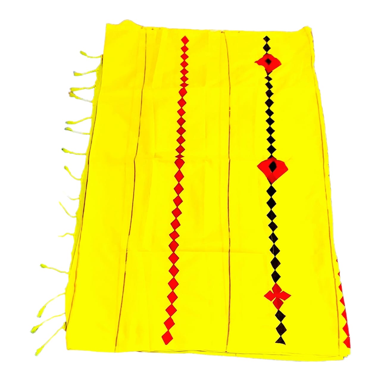 Pure Khadi Cotton Applique Saree