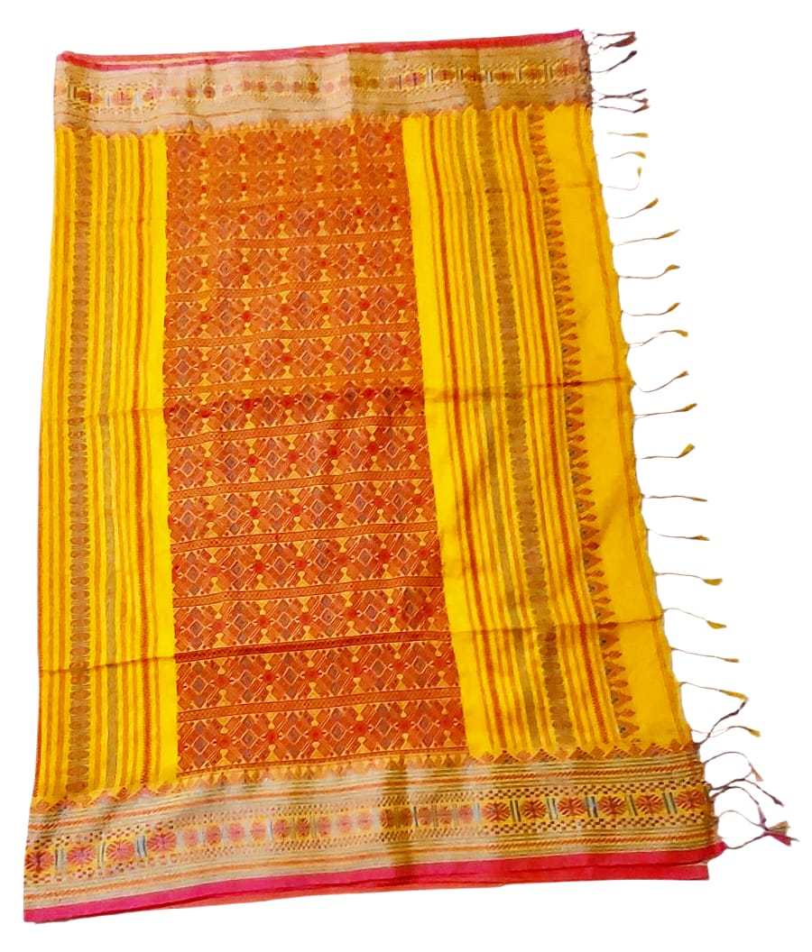 Premium Handloom Pure Khadi Cotton Saree