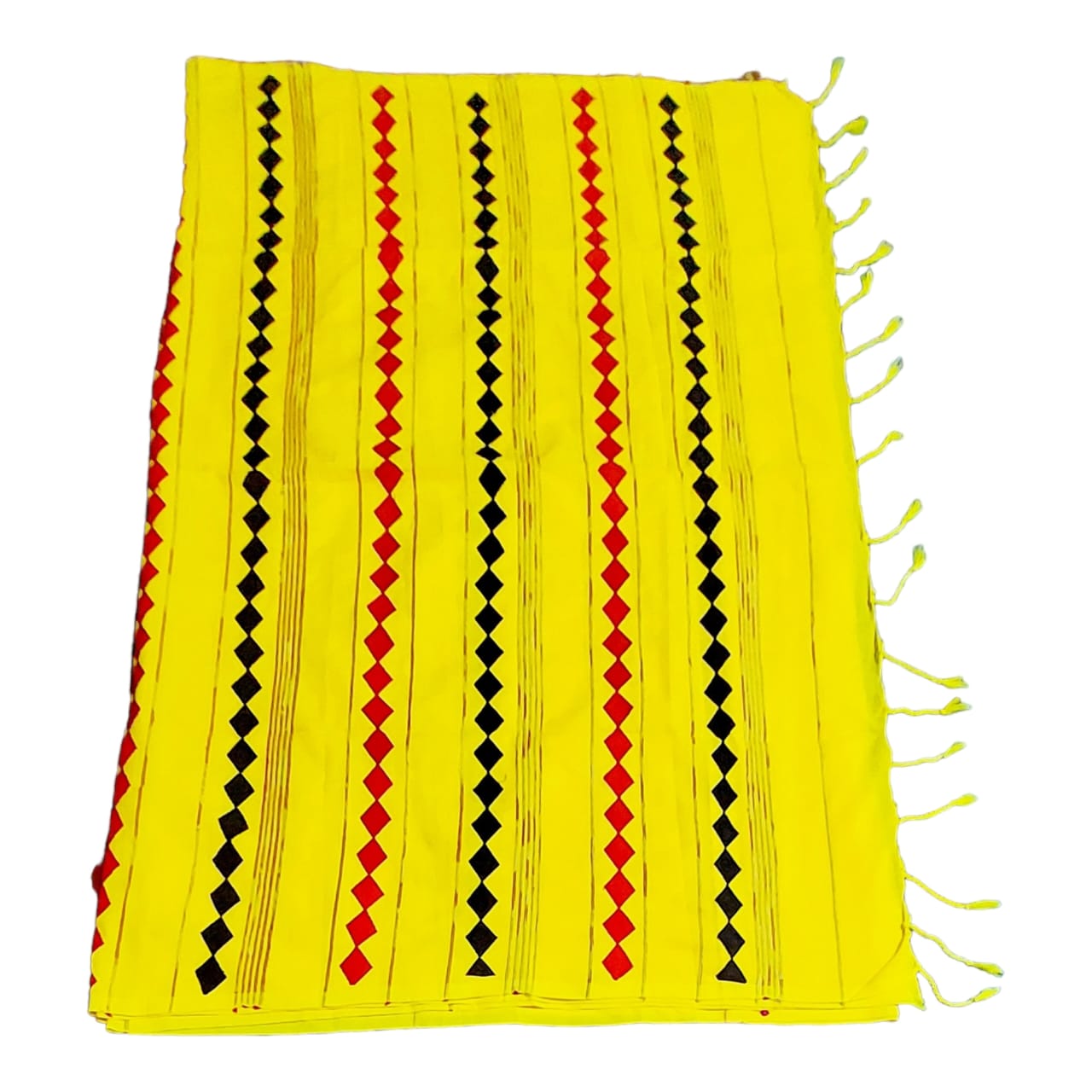 Pure Khadi Cotton Applique Saree
