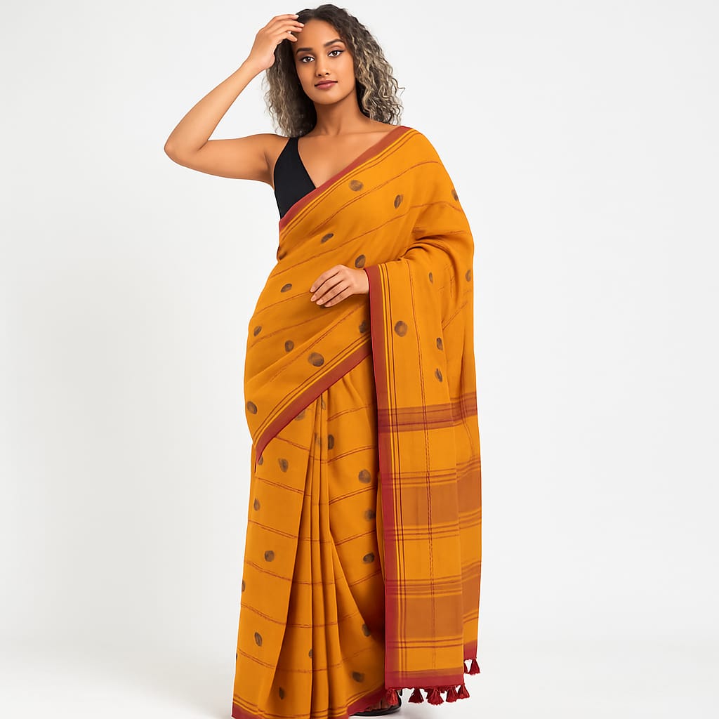 Pure Cotton Soft Lightweight Handloom Saree