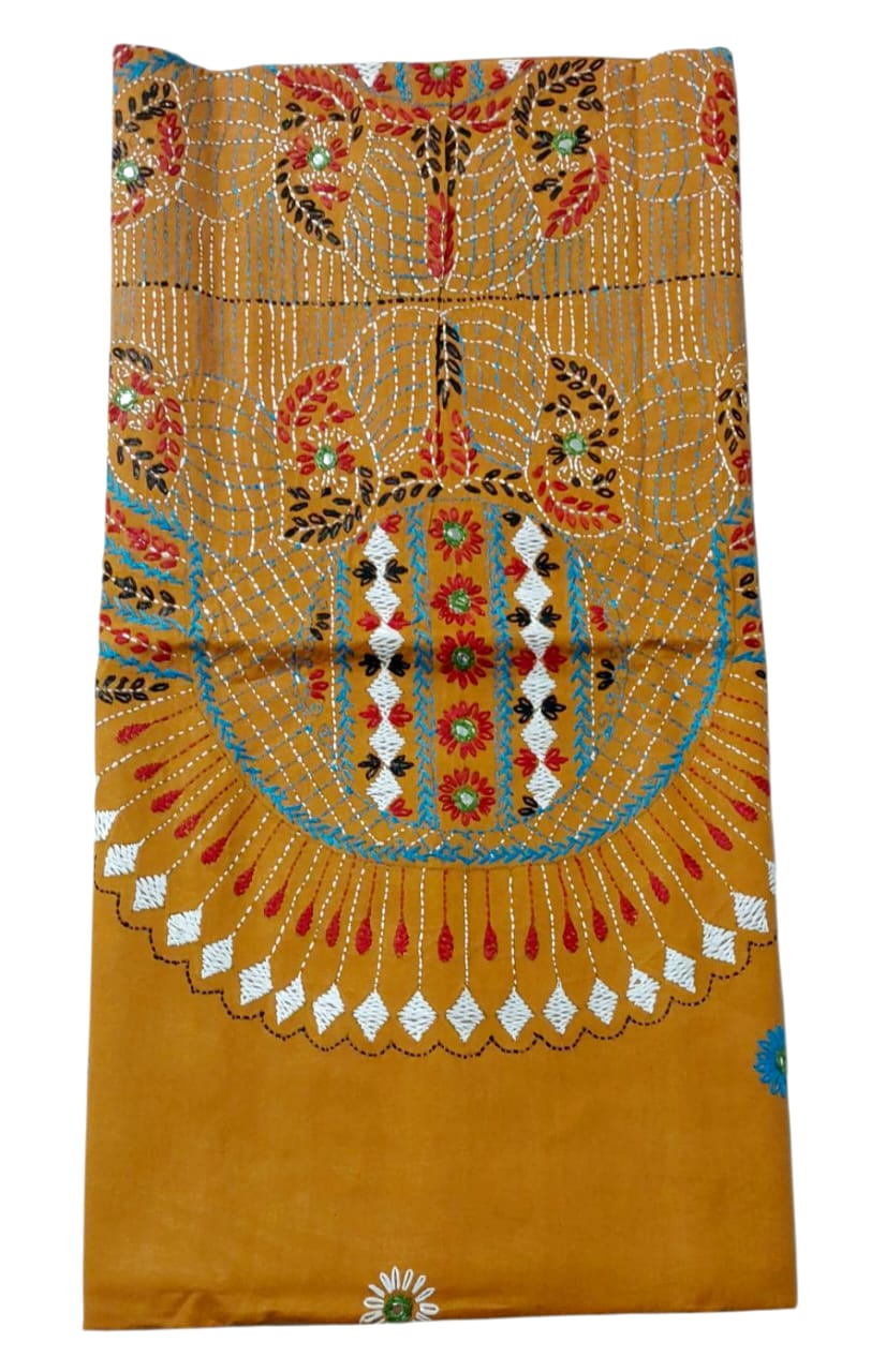 Pure Cotton Lambani Hand-Embroidered Kurti Piece