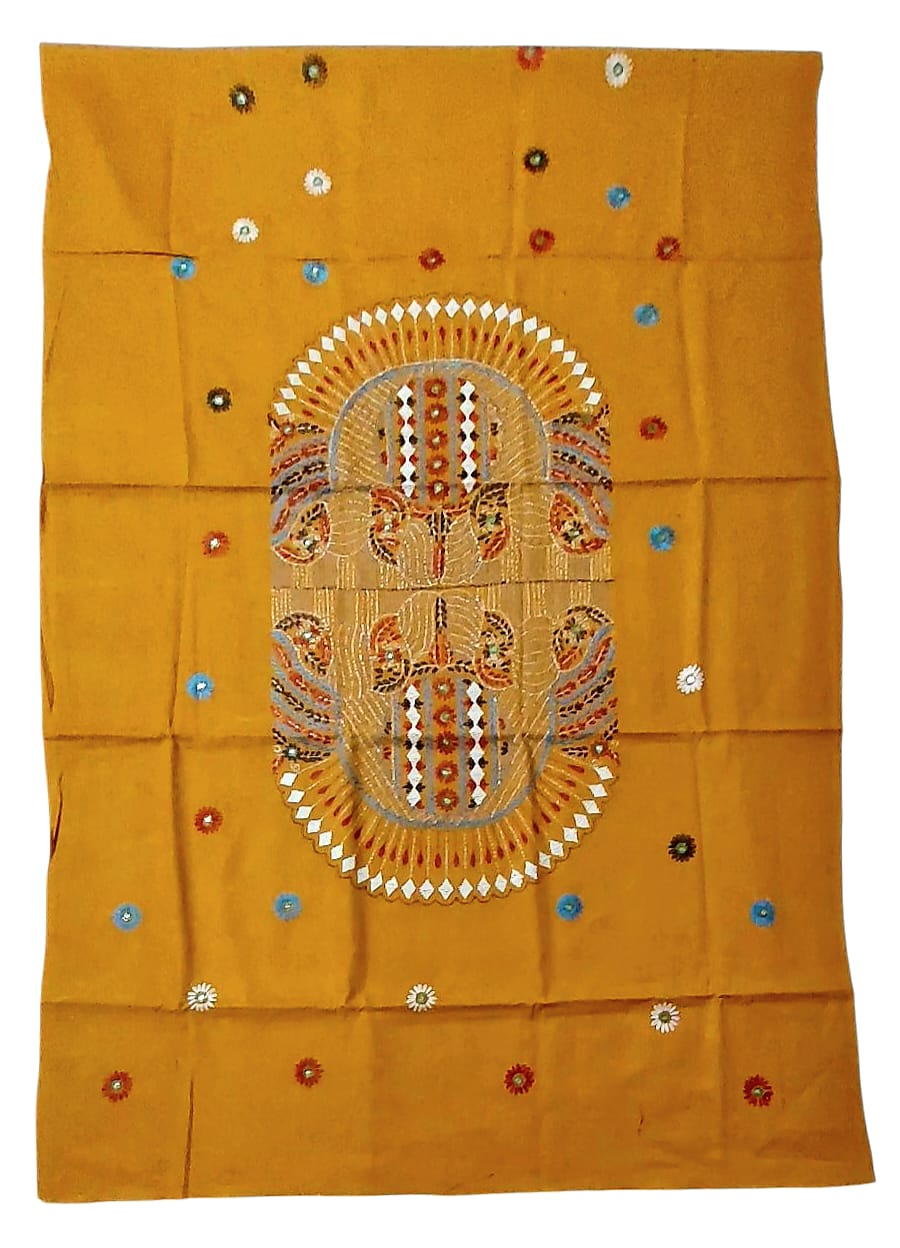 Pure Cotton Lambani Hand-Embroidered Kurti Piece