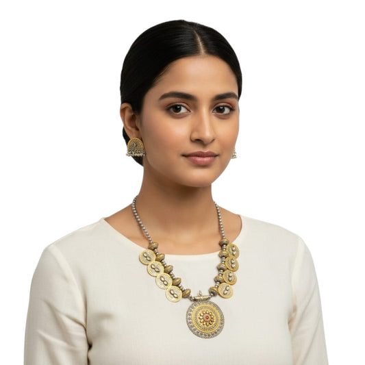 Handcrafted Silver Coated Brass Jewellery Sets