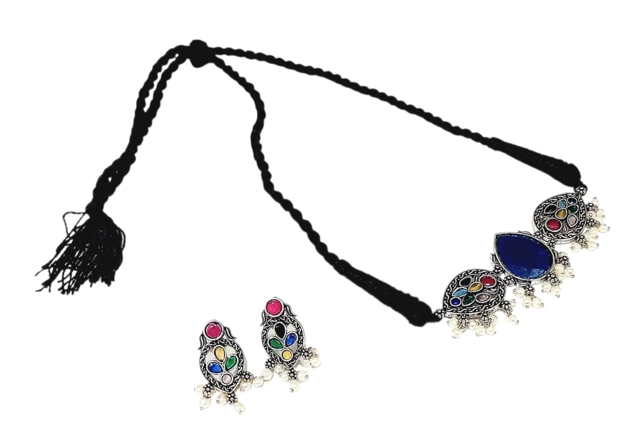 Handcrafted Silver Coated Brass Jewellery Sets