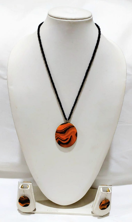 Purely Handmade Clay Jewellery Sets (Marble Design) for Women & Girls