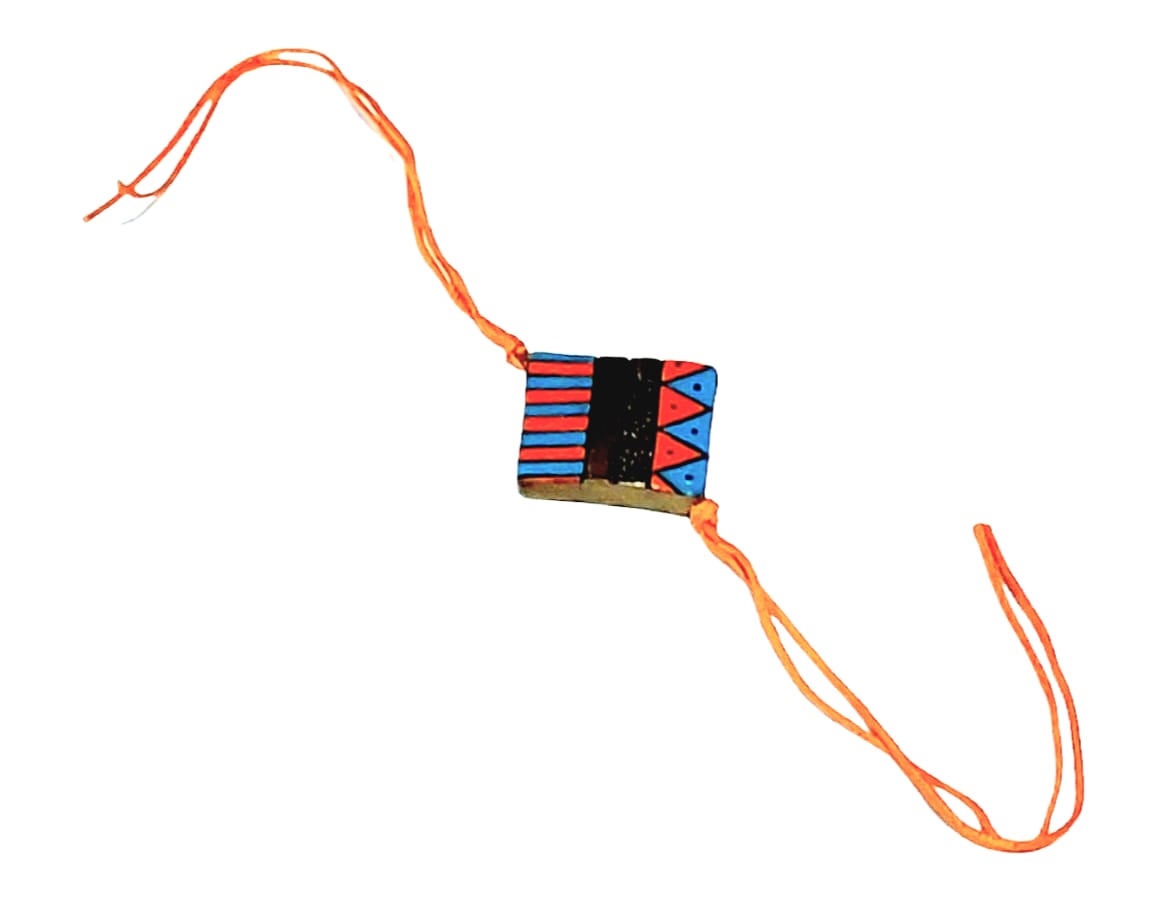 Purely Handmade & Handpainted Terracotta Rakhis for Brother