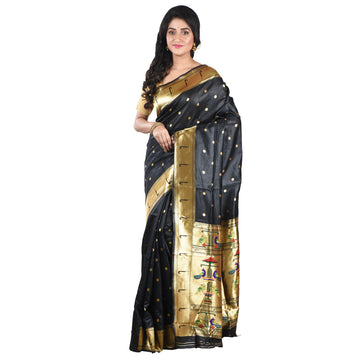 Exquisite Muniya Paithani Silk Sarees For Women & Girls