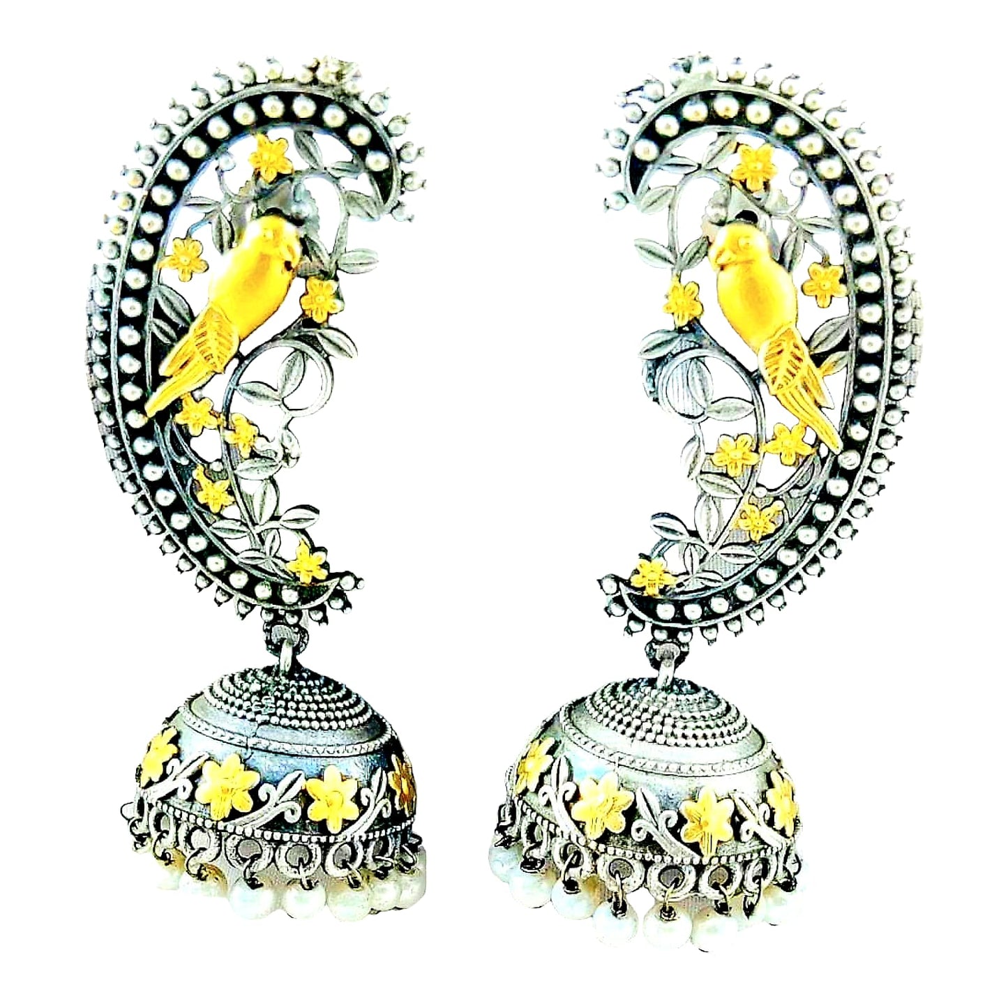 Handcrafted Silver Plated Earrings For Women & Girls