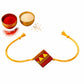 Purely Handmade & Handpainted Terracotta Rakhis for Brother