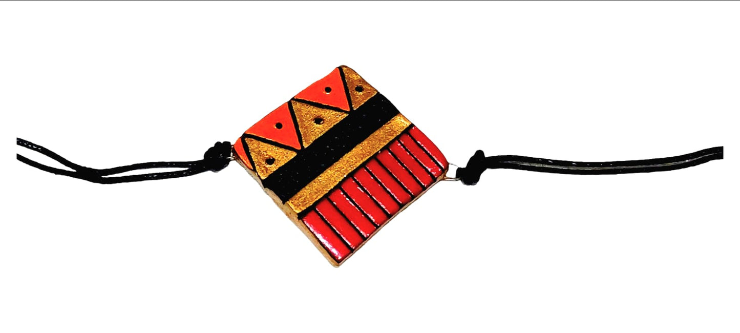 Purely Handmade & Handpainted Terracotta Rakhis for Brother