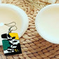 Purely Handmade & Handpainted Bamboo Earrings