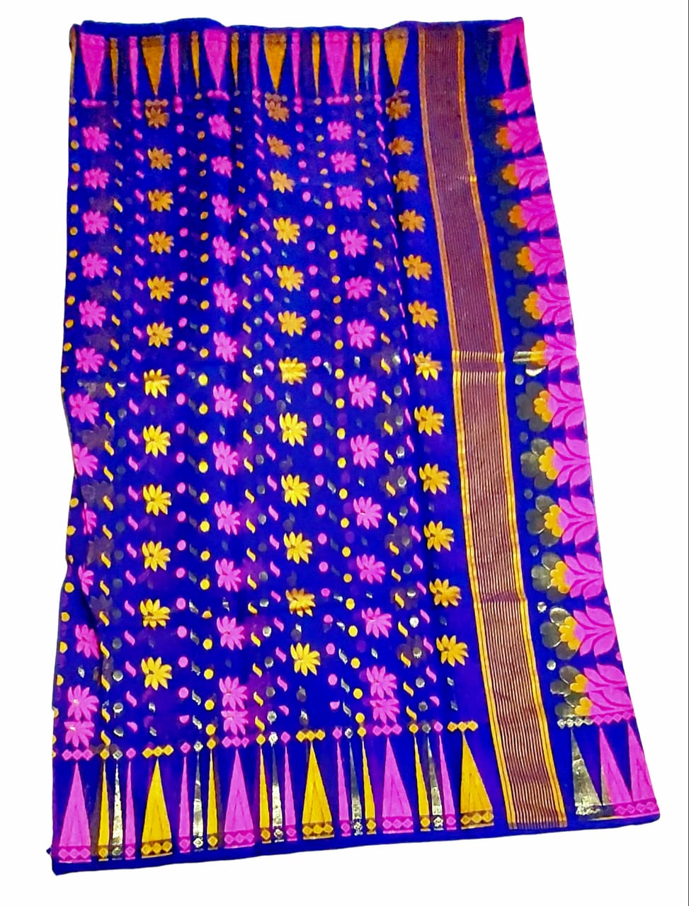 Handloom Soft Resham Dhakai Jamdani Sarees for Festival