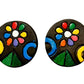Purely Handmade Round Shaped Terracotta Stud Earrings