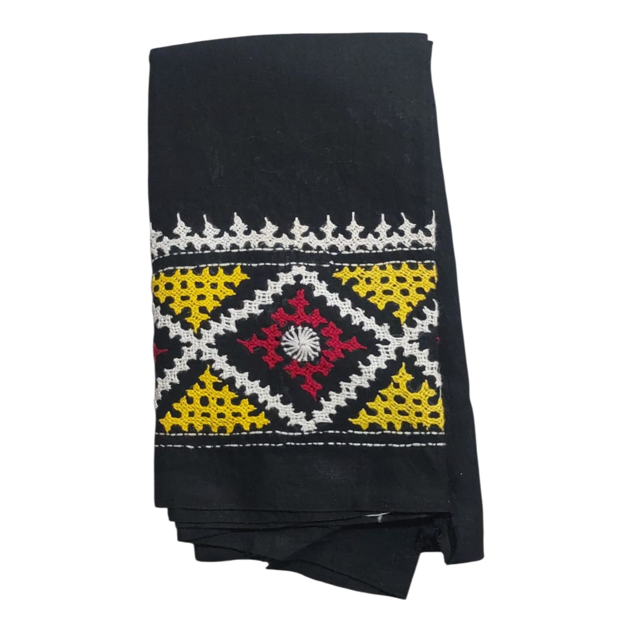 Hand Embroidered Gujarati Stitch Blouse Piece for Women & Girls