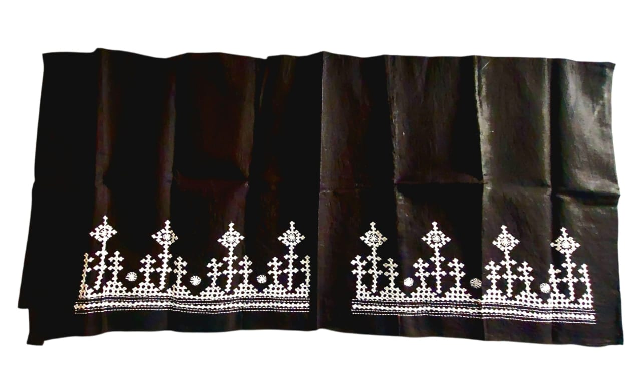 Hand Embroidered Gujarati Stitch Blouse Piece for Women & Girls