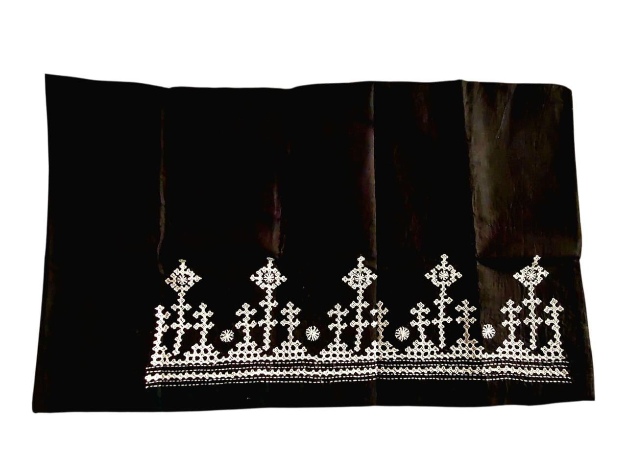 Hand Embroidered Gujarati Stitch Blouse Piece for Women & Girls