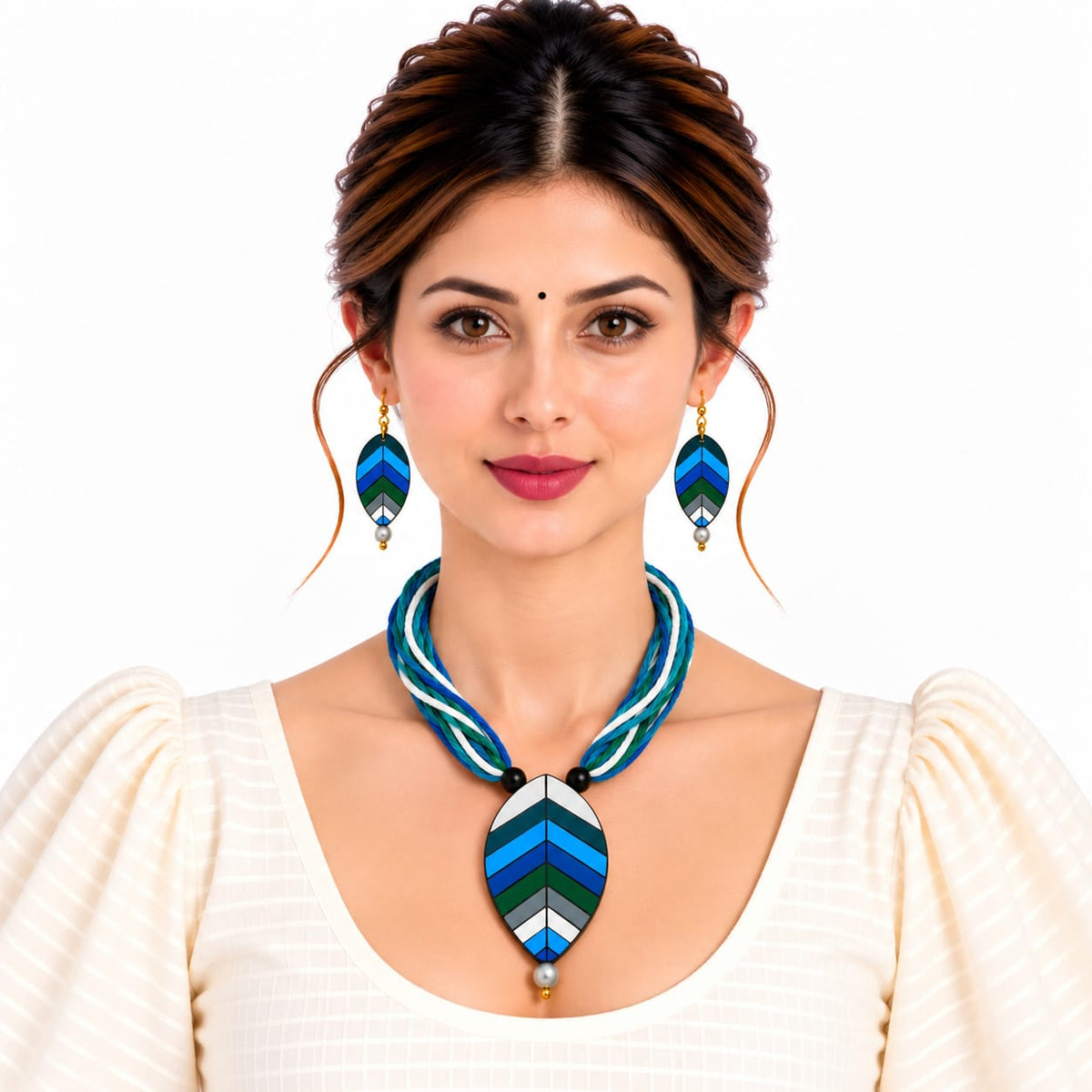 Purely Handmade Terracotta Thread Jewellery Sets