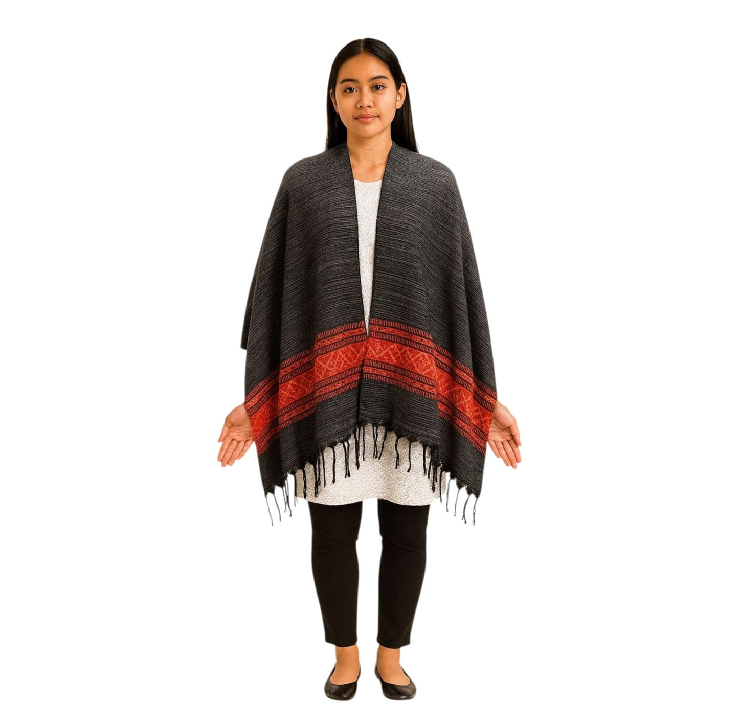 Purely Handmade Handwoven Woolen Stoles For Women & Girls