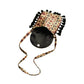 Gajji Silk Ajrakh Printed Leather Crossbody Flip Sling Bag