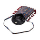 Gajji Silk Ajrakh Printed Leather Crossbody Flip Sling Bag