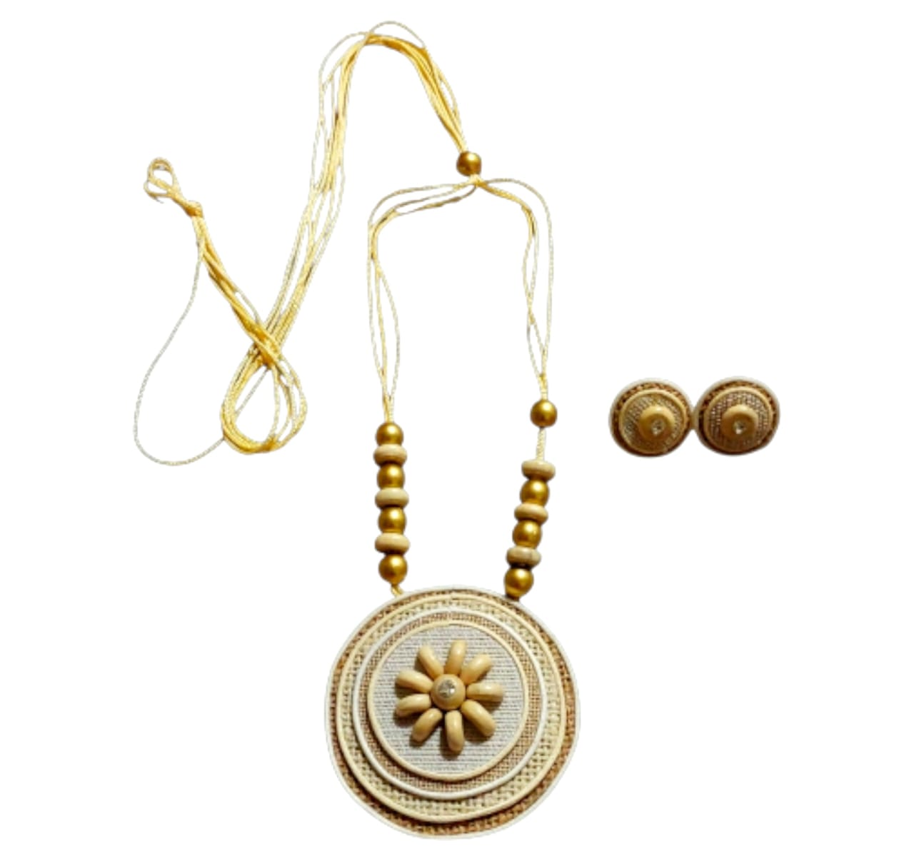 Premium Purely Handmade Jute Jewellery Sets (With Earrings)