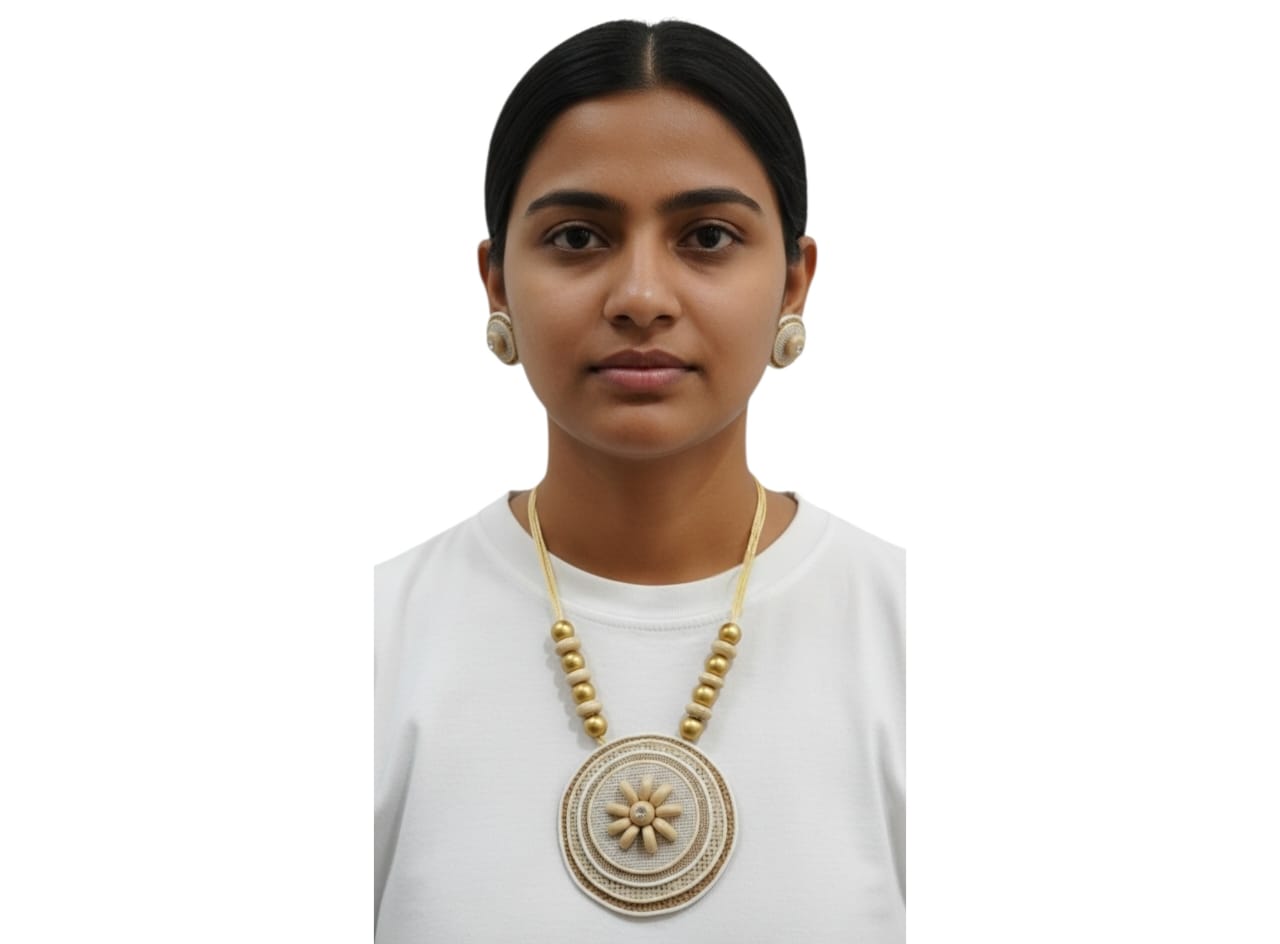 Premium Purely Handmade Jute Jewellery Sets (With Earrings)