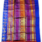 Women's Bomkai Silk Saree with Meenakari Thread & Golden Zari Work